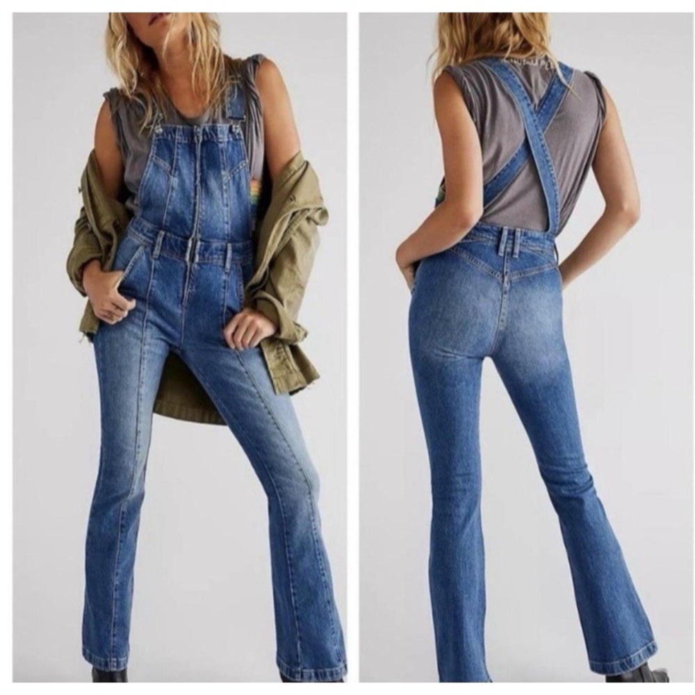 New Free People Camilla Slim Boot Overall SIZE SMALL